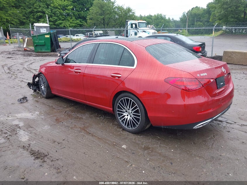 2022 Mercedes-benz C-klasse VIN W1KAF4HBXNR062756 IAAI salvage auction — FRONT END, Salvage (Massachusetts), sold $13,000 on 2026-07-28 (photo 3)