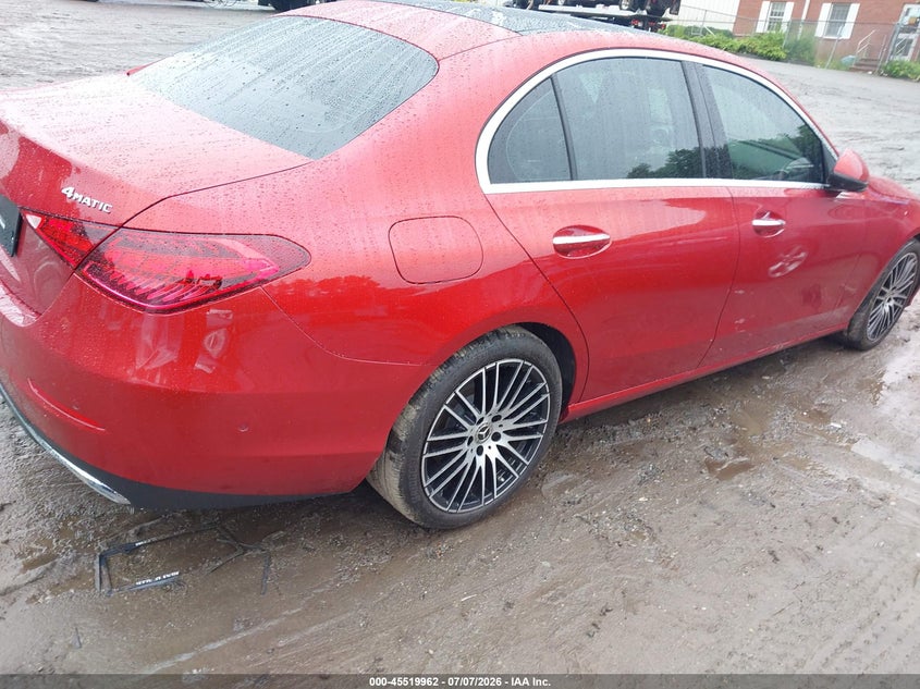 2022 Mercedes-benz C-klasse VIN W1KAF4HBXNR062756 IAAI salvage auction — FRONT END, Salvage (Massachusetts), sold $13,000 on 2026-07-28 (photo 4)