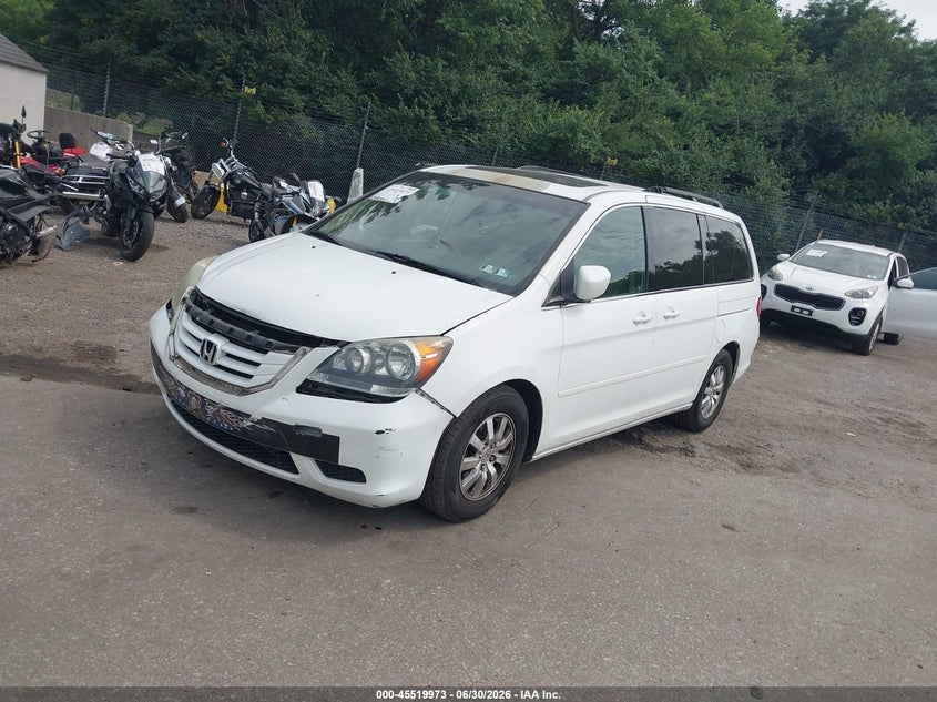 2010 Honda Odyssey VIN 5FNRL3H78AB107897 IAAI salvage auction — FRONT END, Salvage (Pennsylvania), sold $375 on 2026-07-09 (photo 2)