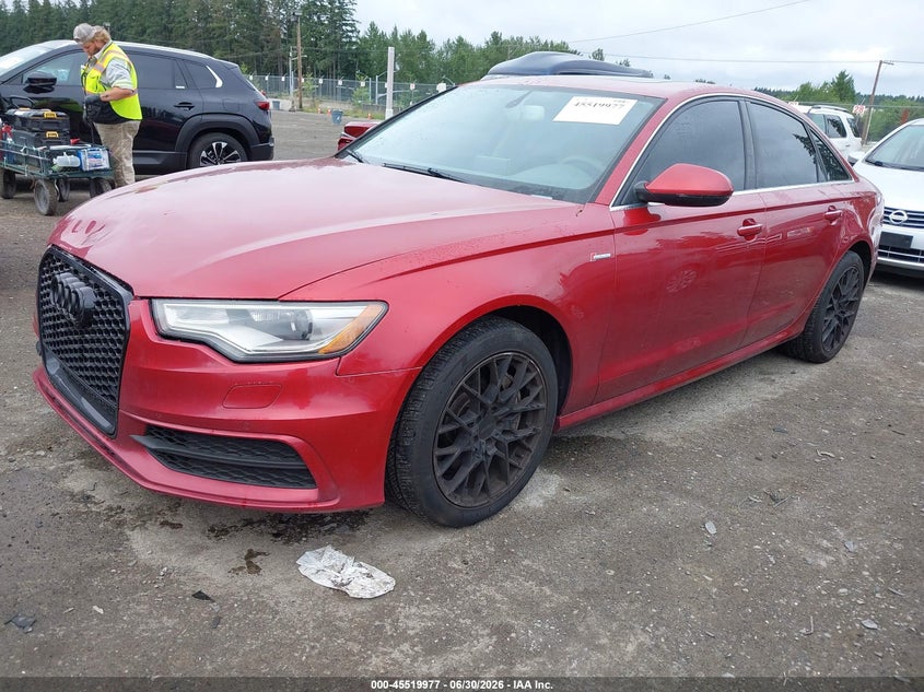 2014 Audi A6 VIN WAUHGAFC2EN030517 IAAI salvage auction — NORMAL WEAR, Clear (Washington), sold $775 on 2026-07-29 (photo 2)