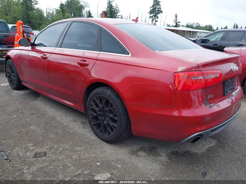 2014 Audi A6 VIN WAUHGAFC2EN030517 IAAI salvage auction — NORMAL WEAR, Clear (Washington), sold $775 on 2026-07-29 (photo 3)