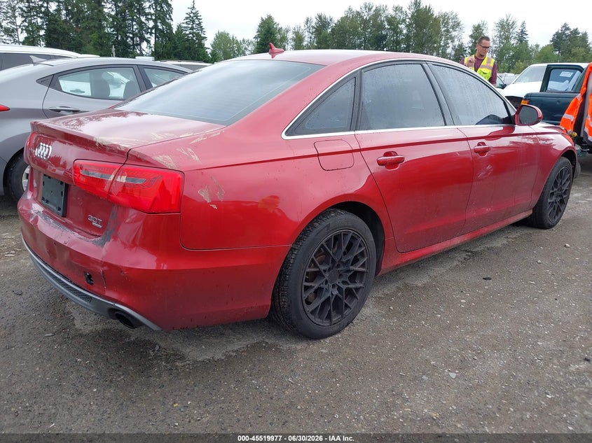 2014 Audi A6 VIN WAUHGAFC2EN030517 IAAI salvage auction — NORMAL WEAR, Clear (Washington), sold $775 on 2026-07-29 (photo 4)