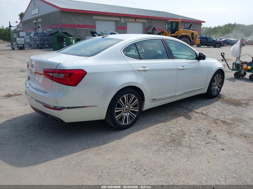 2014 Kia Cadenza VIN KNALN4D77E5134590 IAAI salvage auction — UNKNOWN, Original (Maine), sold $600 on 2026-07-06 (photo 4)