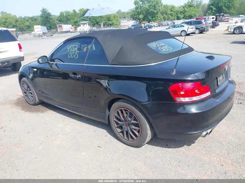 2009 BMW 1 series VIN WBAUL73569VJ76623 IAAI salvage auction — NORMAL WEAR, Clear (Virginia), sold $300 on 2026-07-21 (photo 3)