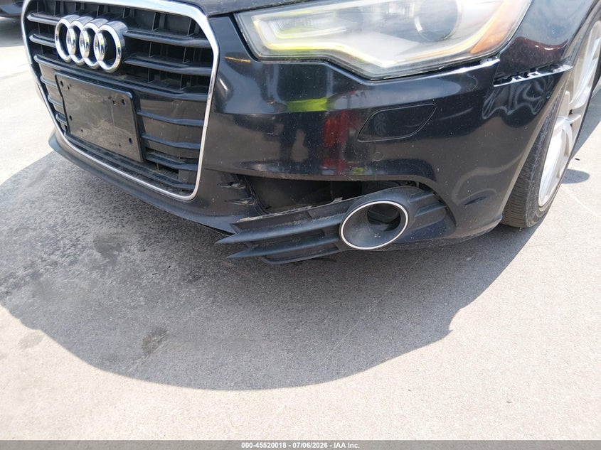 2012 Audi A6 VIN WAUGGAFC8CN075776 IAAI salvage auction — NORMAL WEAR, Clear (North Carolina), sold $500 on 2026-07-29 (photo 6)