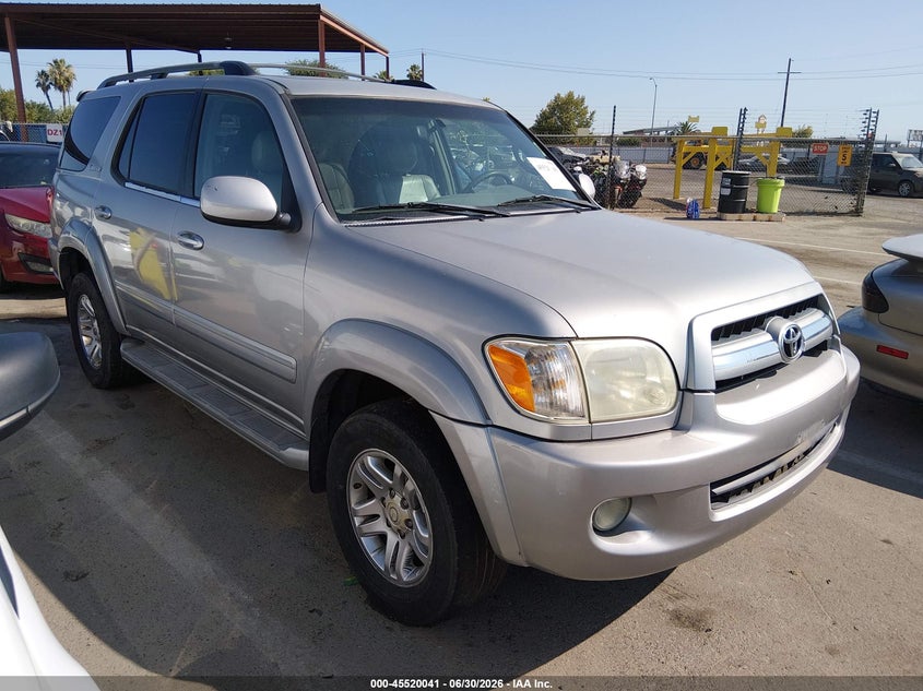 2006 Toyota Sequoia VIN 5TDZT38A66S274869 IAAI salvage auction — NORMAL WEAR, Clear - Dealer Only (California), sold $1,150 on 2026-07-28 (photo 1)