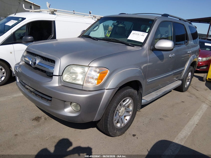 2006 Toyota Sequoia VIN 5TDZT38A66S274869 IAAI salvage auction — NORMAL WEAR, Clear - Dealer Only (California), sold $1,150 on 2026-07-28 (photo 2)