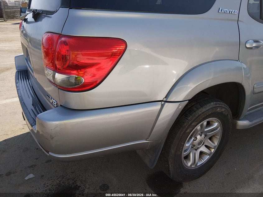 2006 Toyota Sequoia VIN 5TDZT38A66S274869 IAAI salvage auction — NORMAL WEAR, Clear - Dealer Only (California), sold $1,150 on 2026-07-28 (photo 6)
