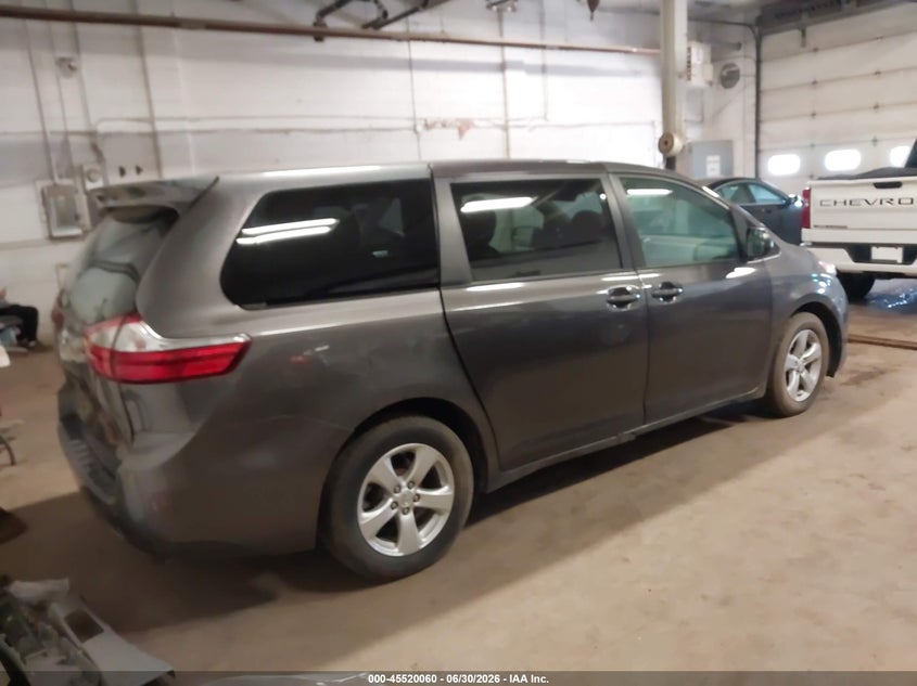 2017 Toyota Sienna VIN 5TDZZ3DCXHS802762 IAAI salvage auction — LEFT SIDE, Salvage (Minnesota), sold $5,700 on 2026-07-29 (photo 4)