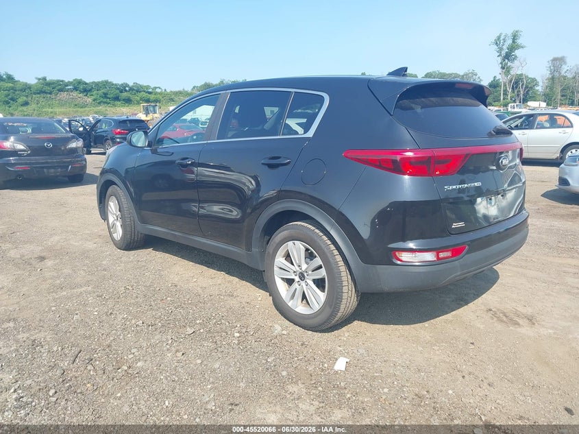 2018 Kia Sportage VIN KNDPM3AC2J7347013 IAAI salvage auction — NORMAL WEAR, Clear (New Jersey), sold $1,800 on 2026-07-09 (photo 3)
