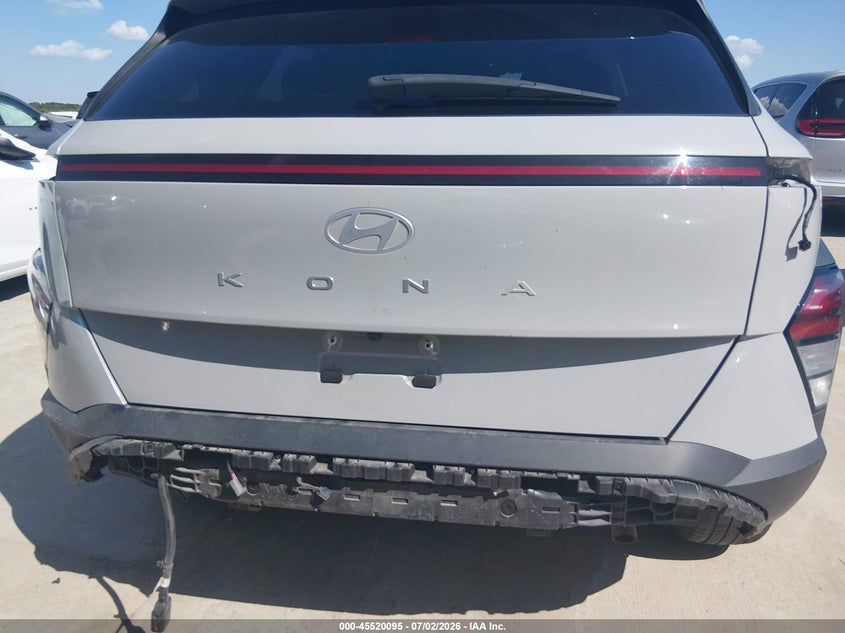 2024 Hyundai Kona VIN KM8HB3ABXRU182516 IAAI salvage auction — REAR END, Enterprise Vehicles Clear Only (Texas), sold $8,600 on 2026-07-06 (photo 6)