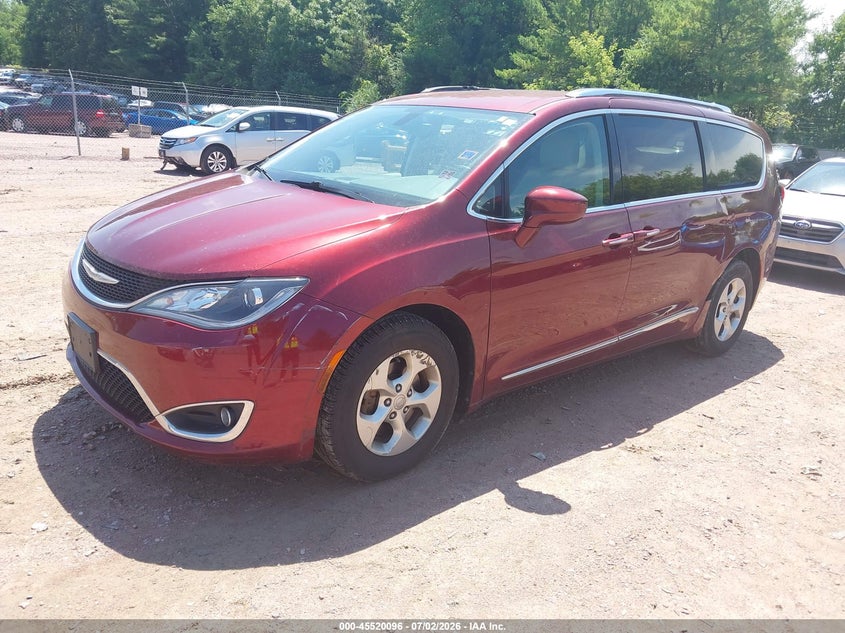 2017 Chrysler Pacifica VIN 2C4RC1EG8HR659343 IAAI salvage auction — FRONT & REAR, Clear (Wisconsin), sold $2,700 on 2026-07-11 (photo 2)