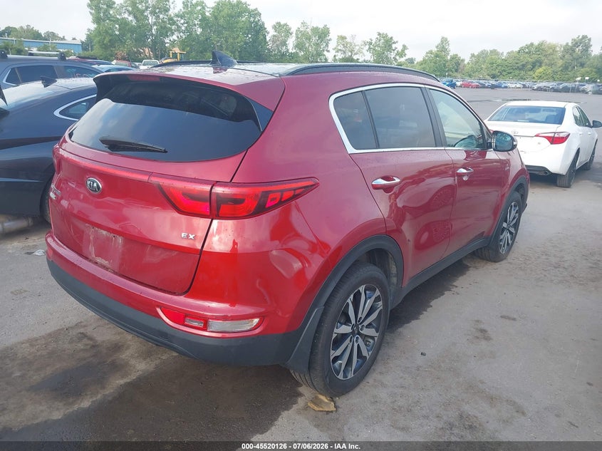 2018 Kia Sportage VIN KNDPNCAC4J7379216 IAAI salvage auction — FRONT END, Salvage (Ohio), sold $2,300 on 2026-07-12 (photo 4)