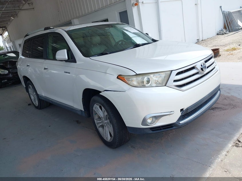 2012 Toyota Highlander VIN 5TDYK3EH5CS061309 IAAI salvage auction — NORMAL WEAR, Clear (Florida), sold $3,050 on 2026-07-15 (photo 1)