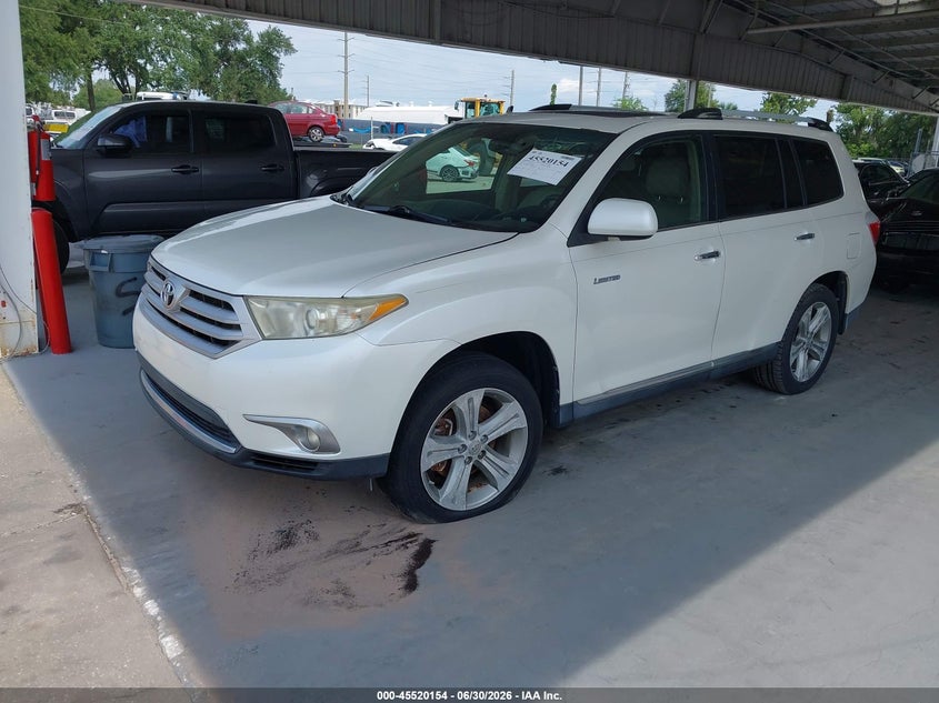 2012 Toyota Highlander VIN 5TDYK3EH5CS061309 IAAI salvage auction — NORMAL WEAR, Clear (Florida), sold $3,050 on 2026-07-15 (photo 2)