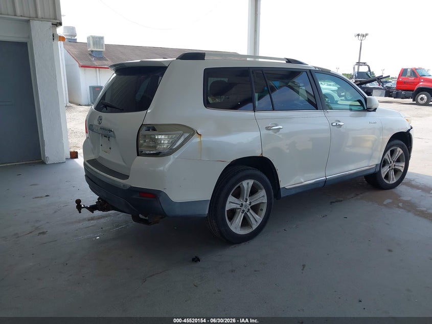2012 Toyota Highlander VIN 5TDYK3EH5CS061309 IAAI salvage auction — NORMAL WEAR, Clear (Florida), sold $3,050 on 2026-07-15 (photo 4)