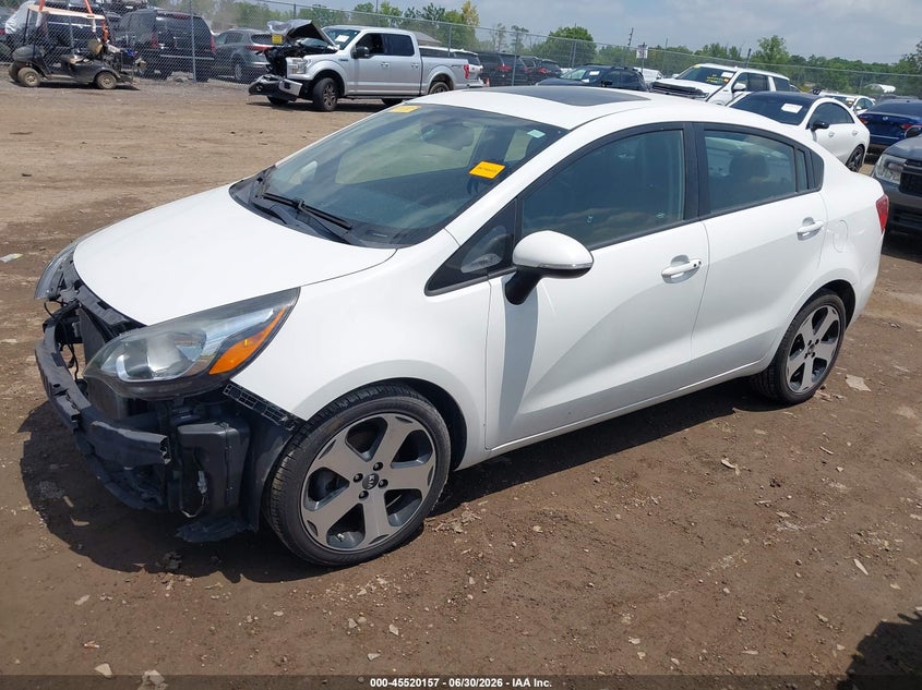 2012 Kia Rio VIN KNADN4A31C6083889 IAAI salvage auction — FRONT END, Salvage Title, sold $450 on 2026-07-16 (photo 2)