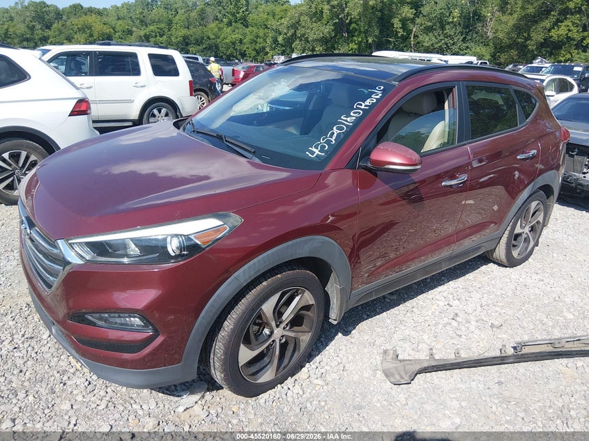 2016 Hyundai Tucson VIN KM8J33A25GU061842 IAAI salvage auction — NORMAL WEAR, Clear (Tennessee), sold $2,475 on 2026-07-30 (photo 2)