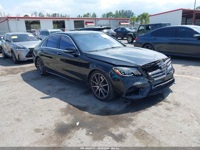 2020 Mercedes-benz S-klasse VIN W1KUG8DB7LA550579 IAAI salvage auction — FRONT END, Salvage Title, sold $21,000 on 2026-07-29 (photo 1)