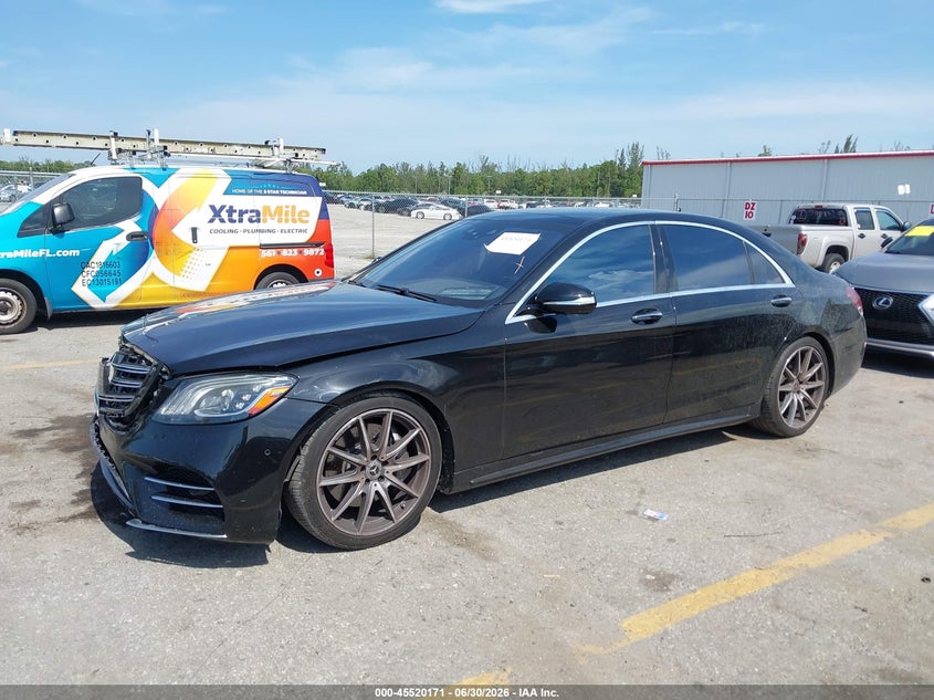 2020 Mercedes-benz S-klasse VIN W1KUG8DB7LA550579 IAAI salvage auction — FRONT END, Salvage Title, sold $21,000 on 2026-07-29 (photo 2)