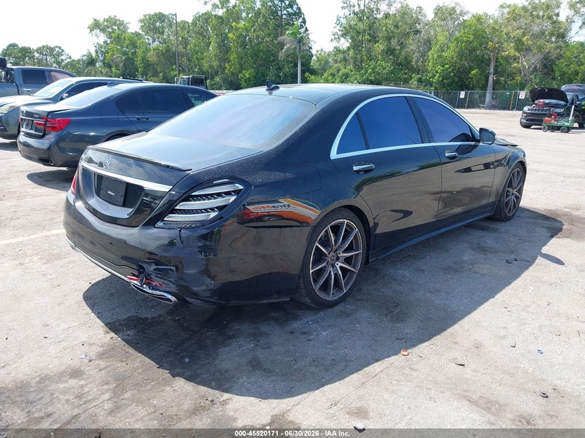 2020 Mercedes-benz S-klasse VIN W1KUG8DB7LA550579 IAAI salvage auction — FRONT END, Salvage Title, sold $21,000 on 2026-07-29 (photo 4)