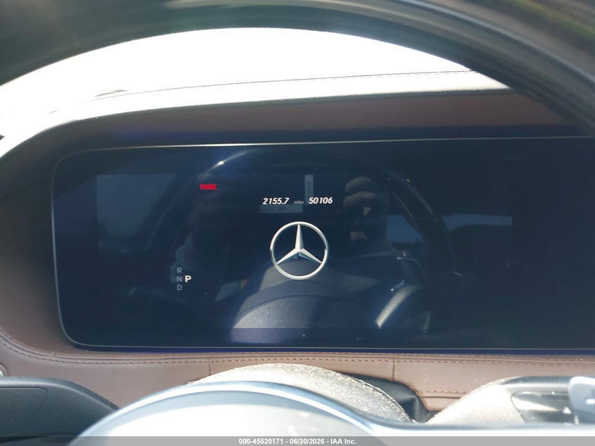 2020 Mercedes-benz S-klasse VIN W1KUG8DB7LA550579 IAAI salvage auction — FRONT END, Salvage Title, sold $21,000 on 2026-07-29 (photo 7)