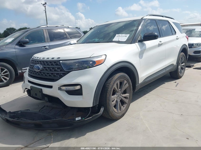 2022 Ford Explorer VIN 1FMSK7DH6NGB43475 IAAI salvage auction — RIGHT FRONT, Salvage (Texas), sold $7,600 on 2026-08-22 (photo 2)