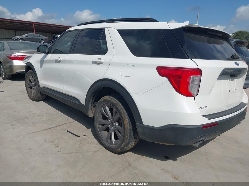2022 Ford Explorer VIN 1FMSK7DH6NGB43475 IAAI salvage auction — RIGHT FRONT, Salvage (Texas), sold $7,600 on 2026-08-22 (photo 3)