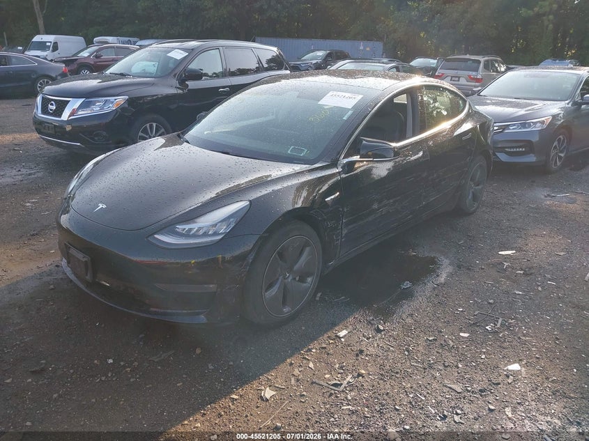 2019 Tesla Model 3 VIN 5YJ3E1EB7KF497048 IAAI salvage auction — LEFT SIDE, Mv-907A (New York), sold $2,050 on 2026-07-30 (photo 2)