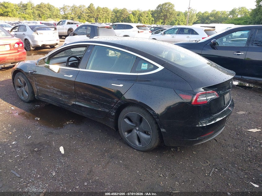 2019 Tesla Model 3 VIN 5YJ3E1EB7KF497048 IAAI salvage auction — LEFT SIDE, Mv-907A (New York), sold $2,050 on 2026-07-30 (photo 3)