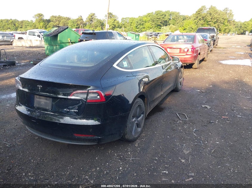 2019 Tesla Model 3 VIN 5YJ3E1EB7KF497048 IAAI salvage auction — LEFT SIDE, Mv-907A (New York), sold $2,050 on 2026-07-30 (photo 4)