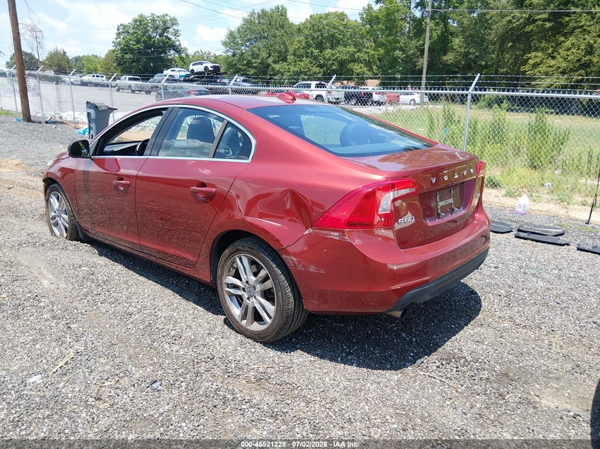 2012 Volvo S60 VIN YV1622FS4C2098851 IAAI salvage auction — FRONT & REAR, Salvage (South Carolina), sold $475 on 2026-08-04 (photo 3)
