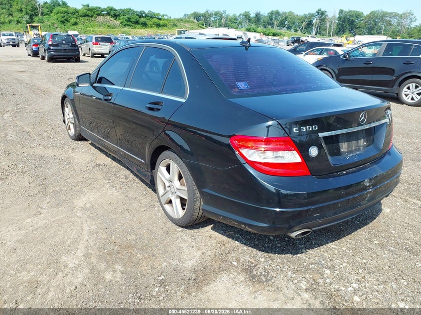 2011 Mercedes-benz C class VIN WDDGF8BB1BR162718 IAAI salvage auction — NORMAL WEAR, Clear (New Jersey), sold $600 on 2026-07-16 (photo 3)