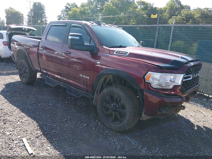 2023 Ram 2500 VIN 3C6UR5DL5PG654420 IAAI salvage auction — FRONT & REAR, Salvage Title, sold $25 on 2026-09-10 (photo 1)