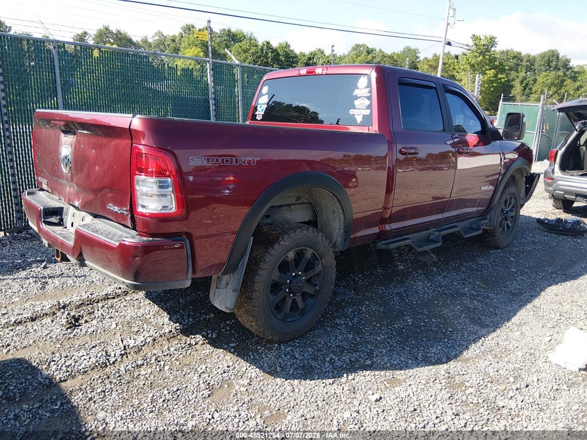 2023 Ram 2500 VIN 3C6UR5DL5PG654420 IAAI salvage auction — FRONT & REAR, Salvage Title, sold $25 on 2026-09-10 (photo 4)