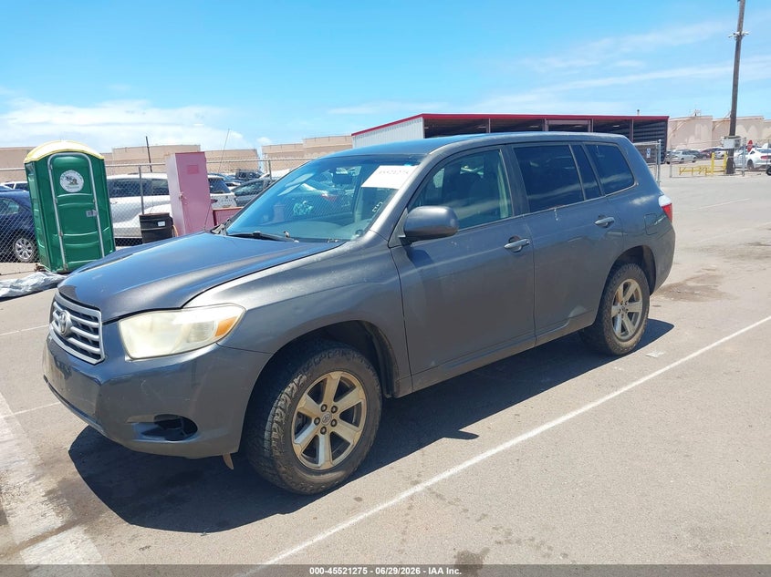 2008 Toyota Highlander VIN JTEDS41A382061686 IAAI salvage auction — NORMAL WEAR, Clear (Hawaii), sold $550 on 2026-07-28 (photo 2)