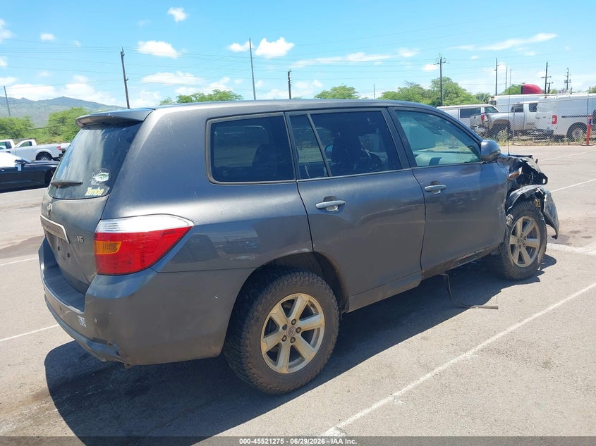 2008 Toyota Highlander VIN JTEDS41A382061686 IAAI salvage auction — NORMAL WEAR, Clear (Hawaii), sold $550 on 2026-07-28 (photo 4)