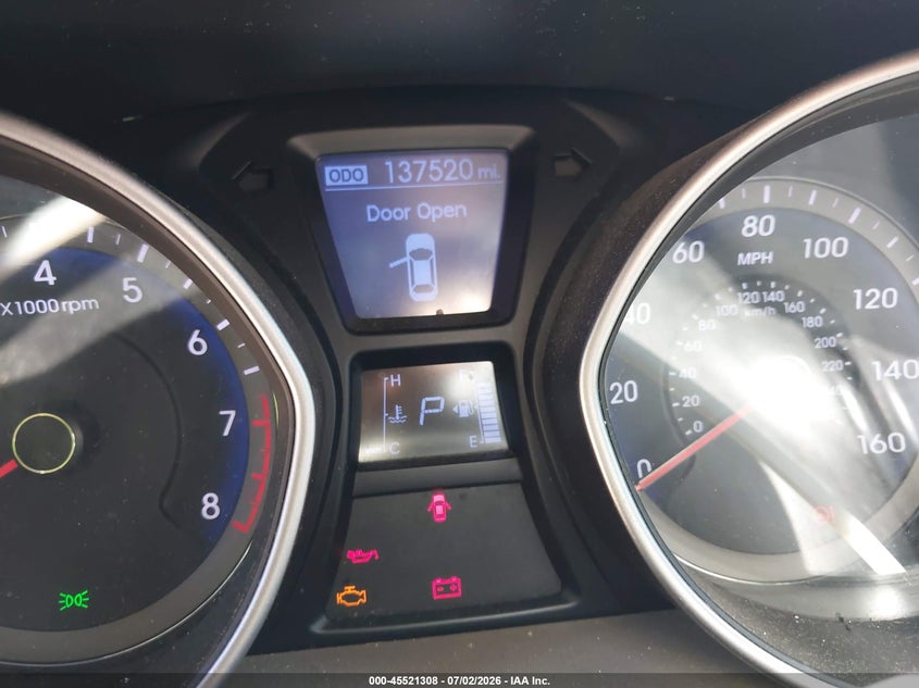 2013 Hyundai Elantra VIN KMHD35LE0DU108707 IAAI salvage auction — FRONT END, Clear (Massachusetts), sold $425 on 2026-07-14 (photo 7)