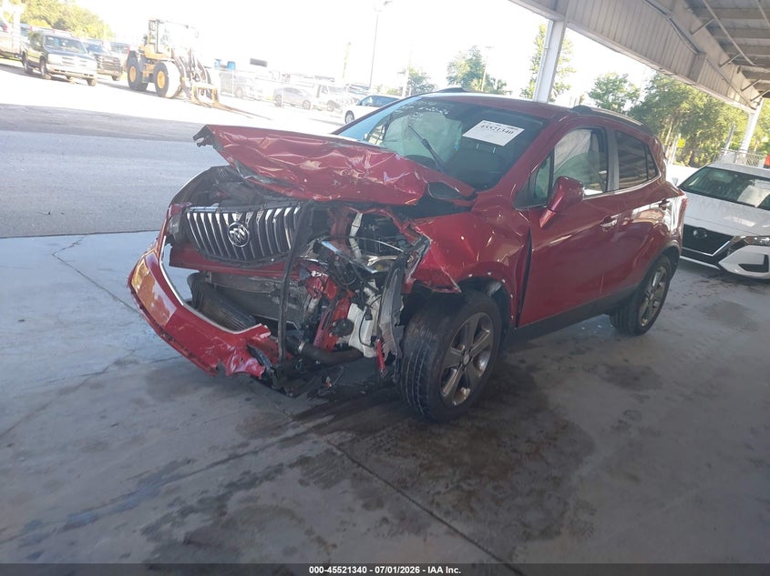 2013 Buick Encore VIN KL4CJCSB0DB141861 IAAI salvage auction — FRONT END, Rebuildable (Florida), sold $300 on 2026-07-22 (photo 2)