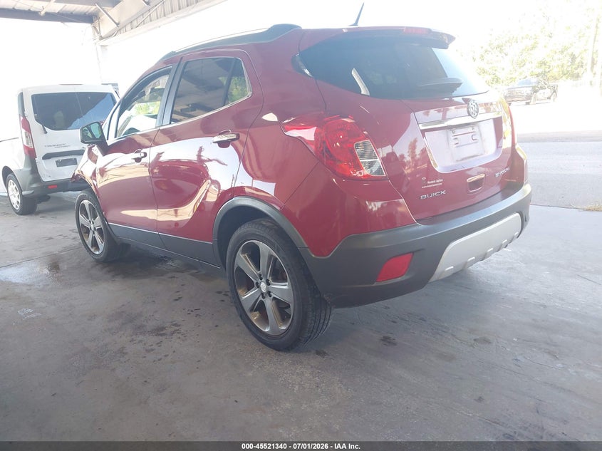 2013 Buick Encore VIN KL4CJCSB0DB141861 IAAI salvage auction — FRONT END, Rebuildable (Florida), sold $300 on 2026-07-22 (photo 3)