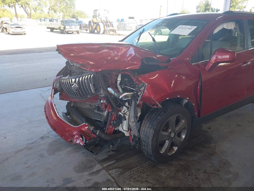 2013 Buick Encore VIN KL4CJCSB0DB141861 IAAI salvage auction — FRONT END, Rebuildable (Florida), sold $300 on 2026-07-22 (photo 6)