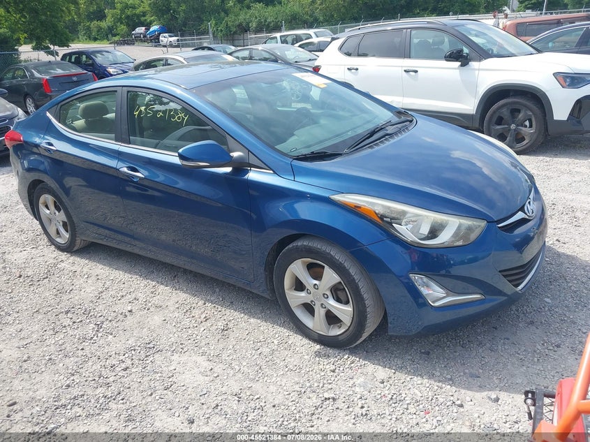2016 Hyundai Elantra VIN KMHDH4AE0GU603072 IAAI salvage auction — REAR END, Salvage (Ohio), sold $1,650 on 2026-07-28 (photo 1)
