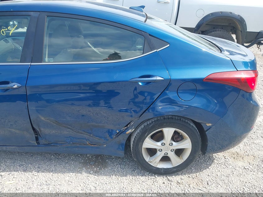 2016 Hyundai Elantra VIN KMHDH4AE0GU603072 IAAI salvage auction — REAR END, Salvage (Ohio), sold $1,650 on 2026-07-28 (photo 6)