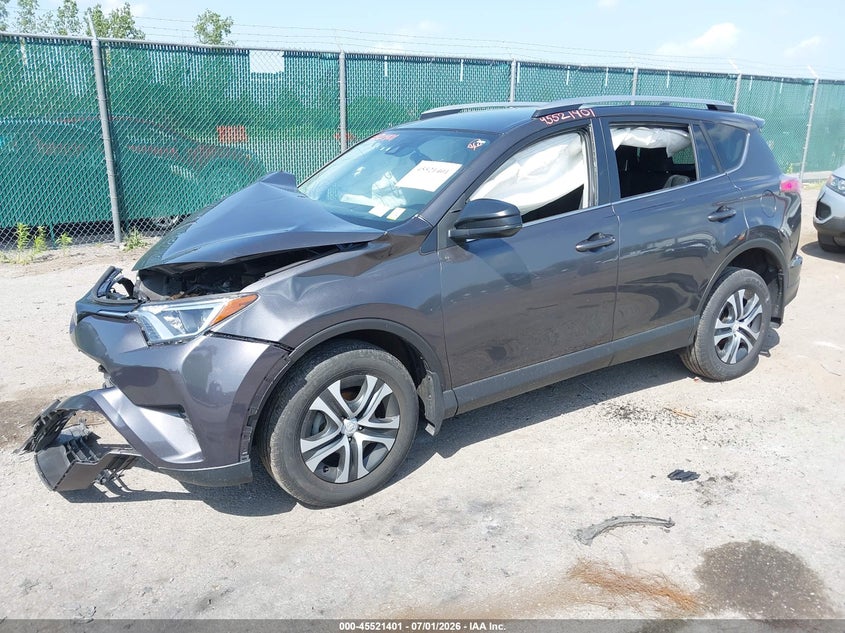 2018 Toyota Rav 4 VIN JTMBFREV6JJ249754 IAAI salvage auction — RIGHT FRONT, Salvage Title, sold $2,850 on 2026-08-01 (photo 2)