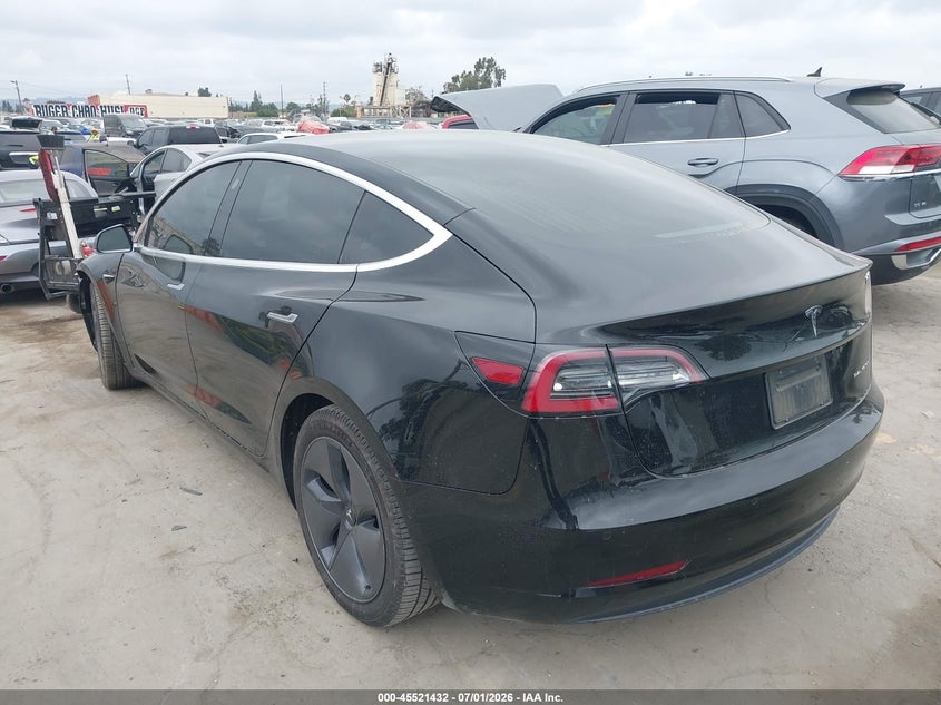 2020 Tesla Model 3 VIN 5YJ3E1EB2LF599990 IAAI salvage auction — LEFT FRONT, Salvage (California), sold $7,650 on 2026-07-30 (photo 3)