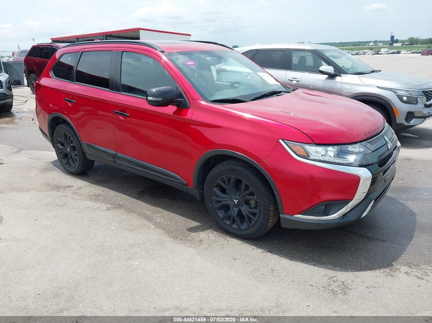 2019 Mitsubishi Outlander VIN JA4AZ3A39KZ025542 IAAI salvage auction — HAIL, Salvage (Nebraska), sold $5,300 on 2026-07-30 (photo 1)