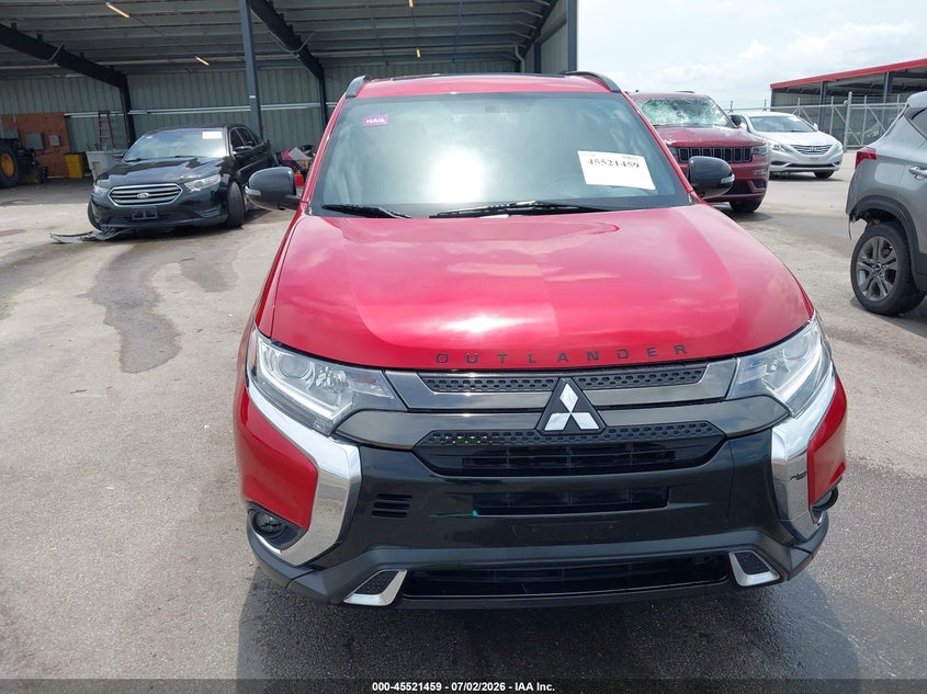 2019 Mitsubishi Outlander VIN JA4AZ3A39KZ025542 IAAI salvage auction — HAIL, Salvage (Nebraska), sold $5,300 on 2026-07-30 (photo 6)