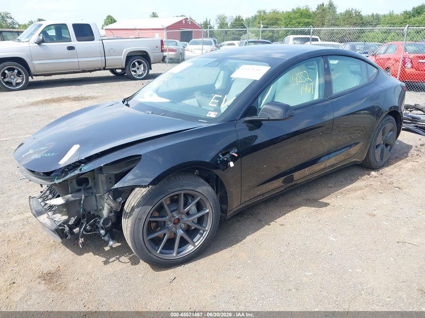 2021 Tesla Model 3 VIN 5YJ3E1EB0MF855805 IAAI salvage auction — NORMAL WEAR, Clear (Virginia), sold $1,050 on 2026-07-16 (photo 2)
