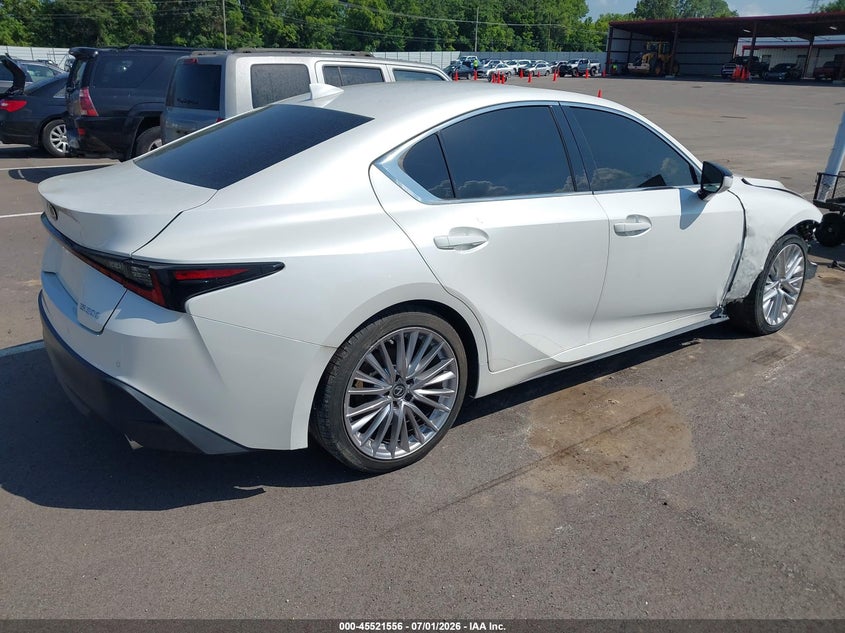 2022 Lexus Is 300 VIN JTHDA1D20N5120759 IAAI salvage auction — FRONT END, Salvage (California), sold $4,400 on 2026-07-28 (photo 4)