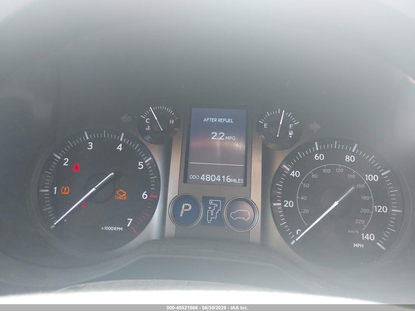 2012 Lexus Gx VIN JTJBM7FX4C5043528 IAAI salvage auction — NORMAL WEAR, Certificate Of Title (Nebraska), sold $4,650 on 2026-07-30 (photo 7)
